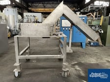 Jersey Crusher #1717SSLB, dual shaft delumper, Stainless Steel, 15 hp, 230/460 volt motor, on legs