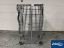 Metro Steel Sample Cage, Portable, 57" high x 36" wide x 24" deep, on wheels, w/ doors (2 available)