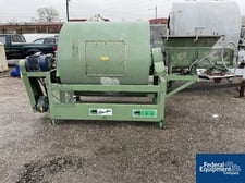 67 cu.ft. Burton #E20-20, mixer, Carbon Steel, 4000# capacity, approx. 58" dia x 60" long drum, on stand w/.5
