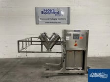 1 cu.ft. Bectochem #GMP, Twin Shell Blender, type ' Y' Blender, 316 Stainless Steel, centi-lever design on