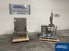 Bausch+Stroebel #SP-100, Powder filling Machine, w/control cabinet, Stainless Steel, w/ filler funnels and