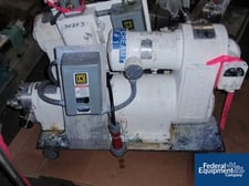 30 GPM, Waukesha Cherry-Burrell #25, rotary lobe pump, Stainless Steel, 1.5" inlet/outlet, 2 hp, 230/460 volt