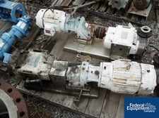 10-40 GPM @ 110 psi, ITT #C125200-27-121-OVZ, Rotary Lobe Pump, Stainless Steel, 2" inlet/outlet, 7.5 hp