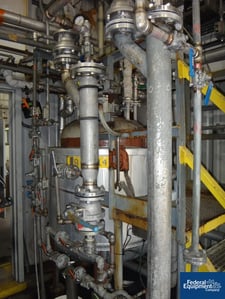 150 gallon Fab & Construction Reactor, 316L Stainless Steel, 36" x 29", 174/173# psi at 350 f, top mounted