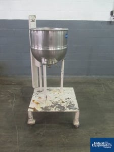 20 gallon Groen #N-20, kettle, 316 Stainless Steel, 20", jacketed, 60 psi at 300 f, 1980