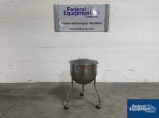 40 gallon Dover Corporation #N 40 SP, Kettle, Stainless Steel, open top with hemispherical bottom, with lid