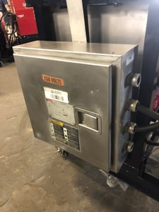 Distribution Panel, Red-D-Arc DP120, 480 V. 2 x 60 amp breakers, 8 input cord capable with 1 main feed