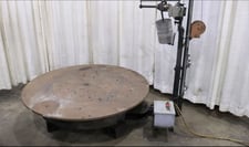5000 lb. Metal Stamping #CT5060, pallet decoiler, 56" table diameter, variable speed rotation, #74456