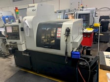 Swistek #AB42, CNC swiss turning center, 7-Axis, Fanuc 32i, 10 HP, chip conveyor, 2012
