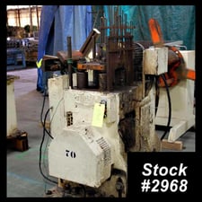 Tishken #CO-4-4, 4-post mechanical cut-off press, 4 stroke, 7" x12" die area, 1970