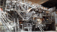 Valmet #Paper-Machine, 290000 ton capacity, 1971, rebuilt 1990 & 2004 (with shoe press)