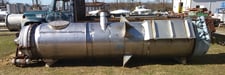 Flex Kleen #84-CTBC-18III, Stainless Steel reverse pulse jet dust collector, hopper receiver, live bottom