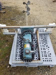 1 HP Agitator mixer, Stainless Steel shaft, 230/460 V., 1725 RPM