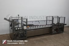 Thiele #S60WM-MLH, semi automatic, continous motion, horizontal, hot melt glue cartoner rated from 20-100