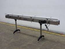 4-1/2" wide x 10' long, Accutek #26-ST45-SAO, table top conveyor, vari-speed control