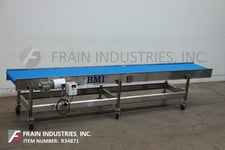 24" wide x 15' long, BMI / Benda, table top conveyor, Stainless Steel frame