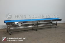 24" wide x 20' long, BMI / Benda, table top conveyor, Stainless Steel frame