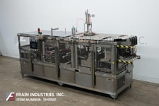 Holmatic / Oystar #OF-2340-Opti-Fil, automatic, 4-up, inline cup filler, roll stock film, die cutter, heat