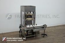 MRM Elgin #18-Valve, automatic, 18 head, rotary, pressure gravity filler
