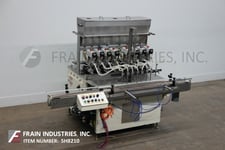 Filamatic #H300, 8 head, inline, piston filler, rated from 24-120 bottles per minute