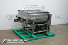 60 cu.ft. Rietz #RS-28-K5606, dual trough ribbon blender, 304 Stainless Steel, (2) 30 HP chain to sprocket