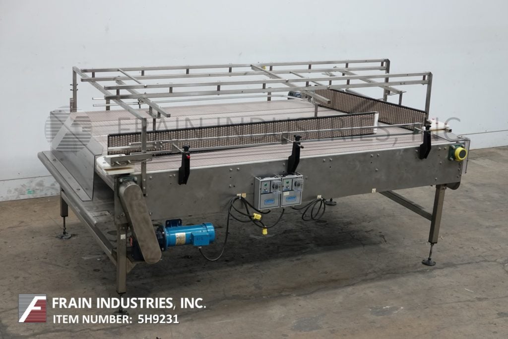 Unscrambler Accumulators, 60" wide x 100" long, Stainless Steel bi-directional off-line accumulation table