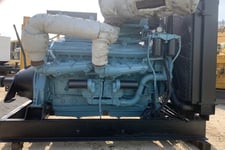 635 HP Detroit #16V71, industrial diesel engine power unit, radiator & flywheel, S/N 16VA1456