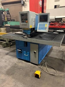 33 Ton, Euromac #CX1000/30-1250, CNC punch, CNC programmable with Windows based computer system, 1998