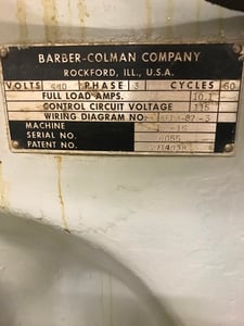 Barber-Colman #16-16, hob mutli cycle, automatic shaft, differential, dwell, square cycle, rebuilt