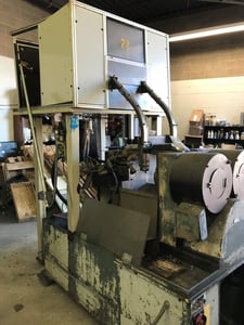 3/4" Nutap #MAS-20, nut tapping machine, 2 spindle, 4200-7300 PPH, vibratory bowl feeder, 1979
