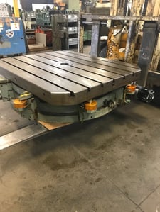 60" x 72" Mitts & Merrill, CNC rotary table, 20" high