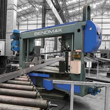 20" x 48" Bendmak #BT1200-500, CNC Miter Bandsaw, BT CNC Control, 15 HP, chip conveyor