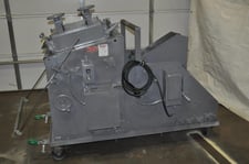 2000 lb. Rowe #A10-C2000J, coil cradle straightener, 15" x .080", 7-roll, entry & exit pinch rolls, manual
