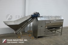 Vanmark, 6 roller, Stainless Steel, abrasive, scrubber, peeler rated up to 10000 lbs of potatoes per hour
