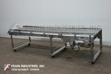 40" wide x 14.2' long, Nercon, Stainless Steel wire mesh belt conveyor, 1 HP drive, mounted on Stainless