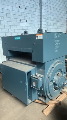 500 HP 509 RPM Siemens, Fr. 6811S, weather protected enclosure type 2,1.15 serv. factor, new surplus, 4000V.