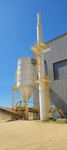 Image for 90000 cfm Donaldson #776RFWPH12, baghouse dust collector, 776 12' L oval filter bags, automatic reverse pulse clean, 2014