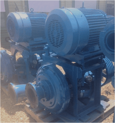 Ash Pump with 100 HP (74 kW) motor, Type B-6-6, (3 available) units