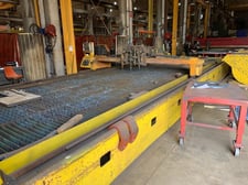 Esab #Sabre-3000, CNC plasma table/combo, 10' x 35' table, 3 oxy fuel torches, 1994