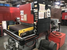 37" x 75" AEM #501-37, wet grinder / graining machine, 15-45 FPM, coolant