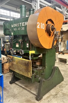 60 Ton, Minster #60-4, 3" stroke, 67-200 SPM, rare find variable speed press