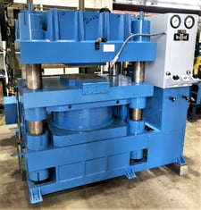 600 Ton, Wabash #600-1818-SMX, hydraulic press, 6" stroke, 58" x 38" bed, Allen Bradley controls, low profile