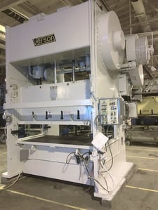 250 Ton, Verson #250-B2-84-48, Straight Side Double Crank, 4" stroke, 84" x 48" bed, 35-70 SPM