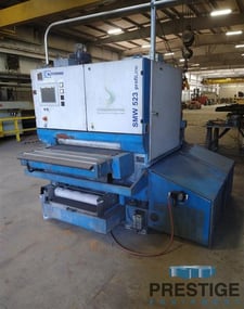 37" Steelmaster Profiline #SMW523, abrasive head, 7-brush heads, PLC control, rebuilt, 2009, #31776