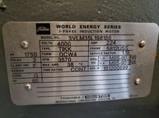 1750 HP 3600 RPM Toshiba, Frame 5812USS, weather protected enclos.type 1, S/B, 1.15, new surp, 4160 V.