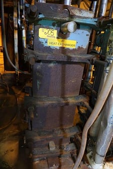 173 sq.ft., Superchanger, UX-216-HJ45, plate type heat exchanger, 75 psi