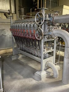 Beloit #PB-20, Posiflow 20 cyclone centrifugal stock cleaners