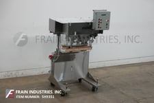 SureKap #SK6000-B, automatic, inline, Stainless Steel, 3 station, 6 spindle roll over conveyor capper