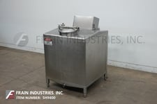 540 gallon Todd Street, Stainless Steel mixing tank. 50" length x 50" width x 50" depth chamber, with 18"