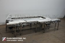Garvey #Infinity, Stainless Steel, table top belt accumulation conveyor, mounted on Stainless Steel base